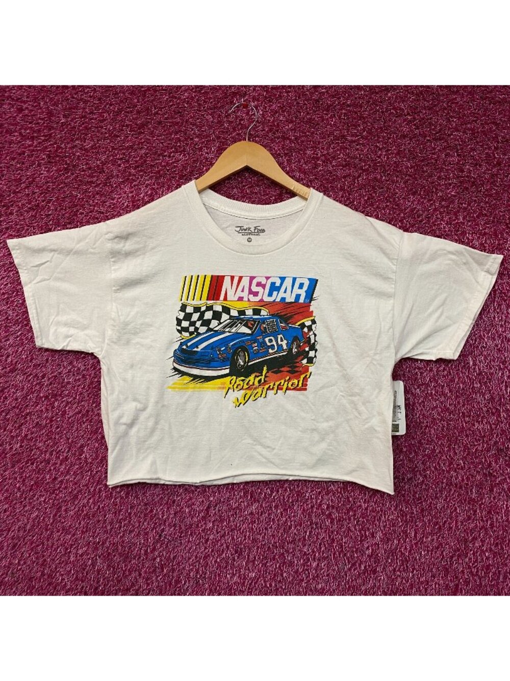 Junk Food Women's NASCAR Graphic Crop Top Medium